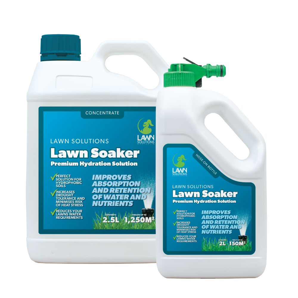 Lawn soaker bottles 2.5L and 2L hose on